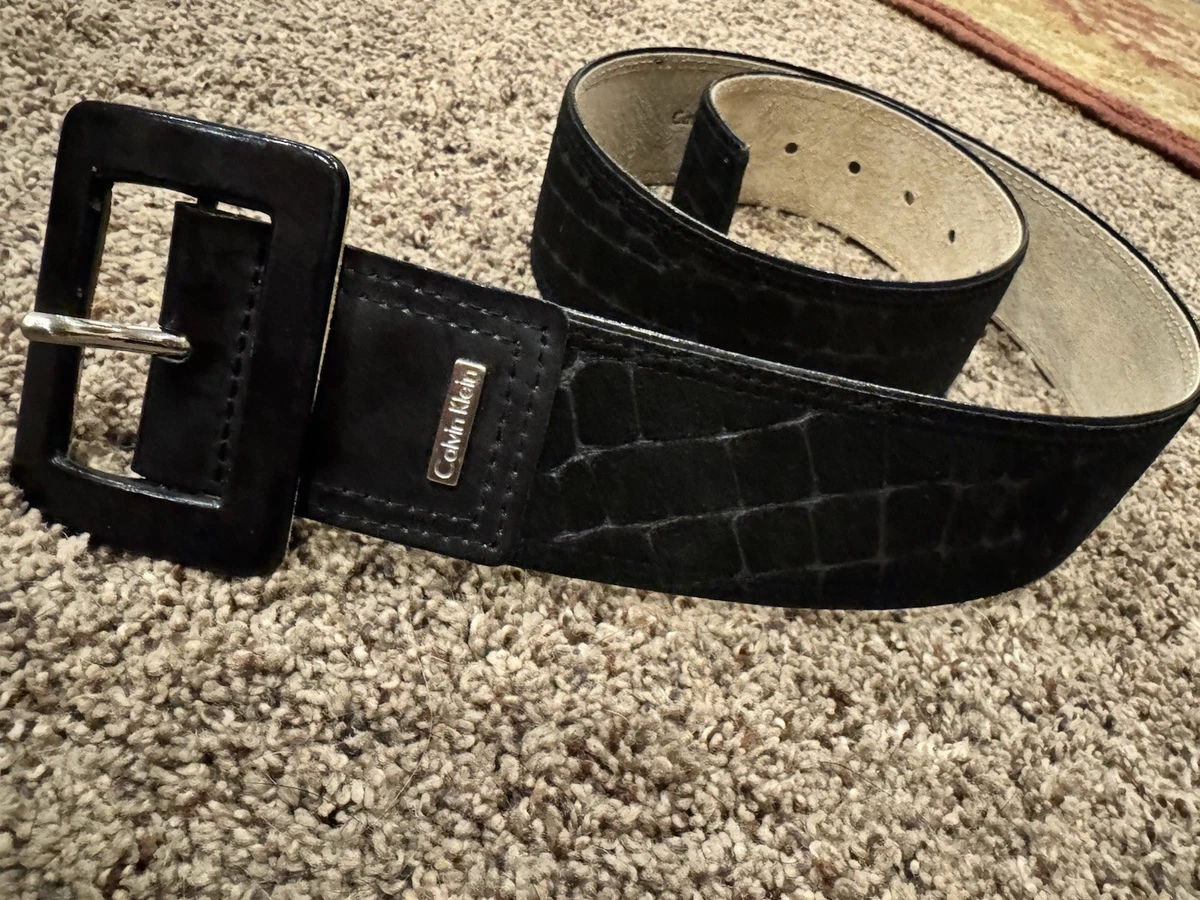 Calvin Klein ZEBRA Striped Black White BELT,  Women’s S, 620861 Genuine Leather Calvin Klein Leather Animal Print Belts for Women for sale  main image 4