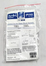 New Pack of 5 GE Security Sentrol 5150-W On The Glass Shock Break Sensors White