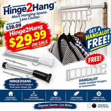 Space Savor Hinge2Hang: " Patent " Free Hangalot with purchaae