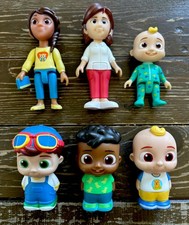 CoComelon Lot 6 Family  Friends Collectible Figures JJ TomTom Cody Melissa 