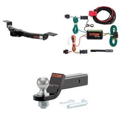 CURT Tow Package Trailer Hitch With Wiring, 45036 Ball Mount Pin & Clip, 13424