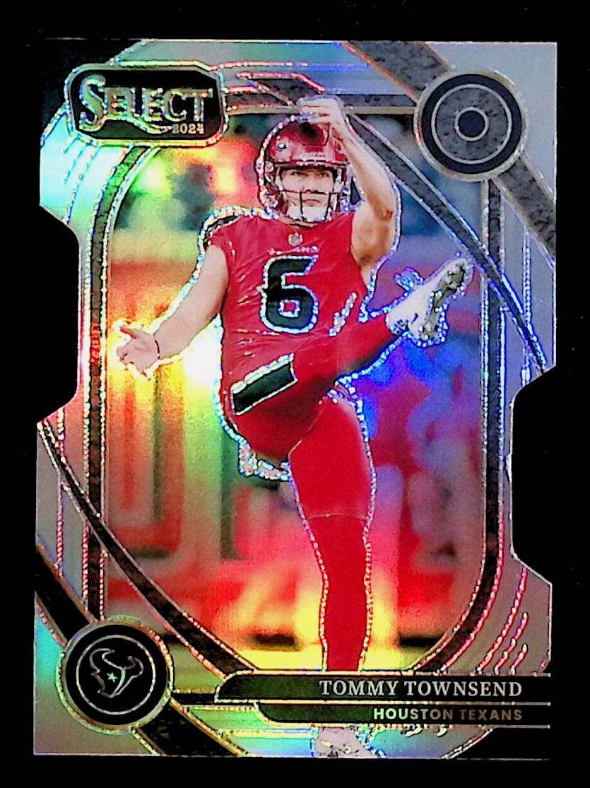 Tommy Townsend 2024 Panini Select Silver Prizm Die Cut #296 Houston Texans