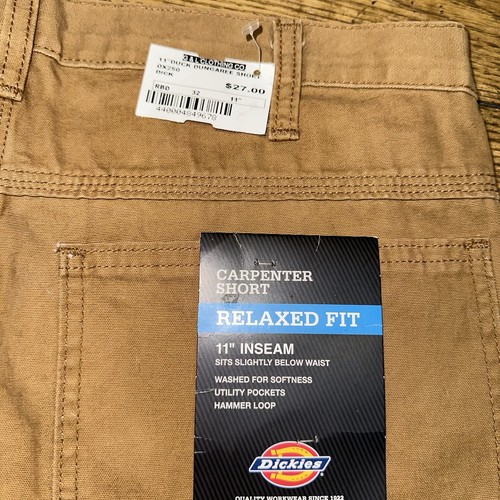 Genuine Dickies Men's Duck Carpenter Relaxed Fit Utility Shorts Men’s 32 NWT - Picture 3 of 8