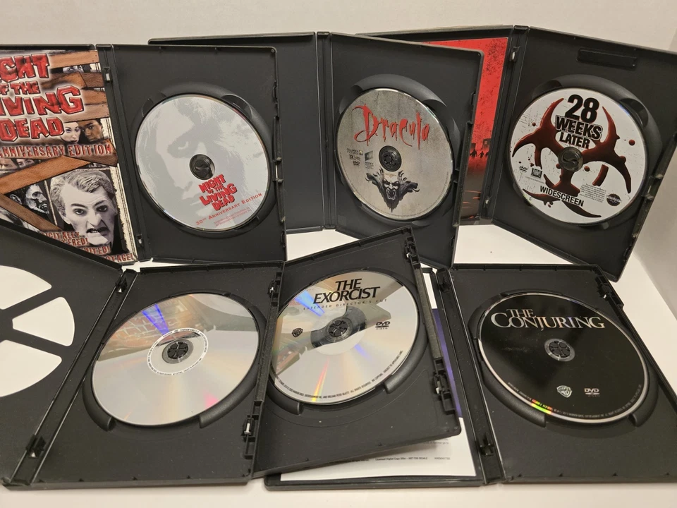 EPIC Lot o 6 Horror DVDs- It,Night ot Living Dead,The Exorcist, Dracula, 28 Wks - Image 3 of 3