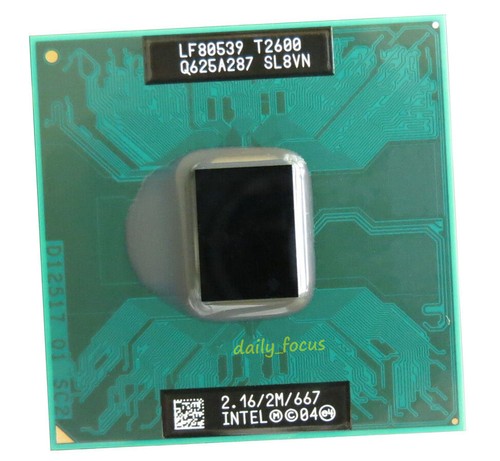 Intel Core Duo T2600 2.16 GHz Socket M 2 cores SL9JN CPU Processor 2 MB - Afbeelding 2 van 4