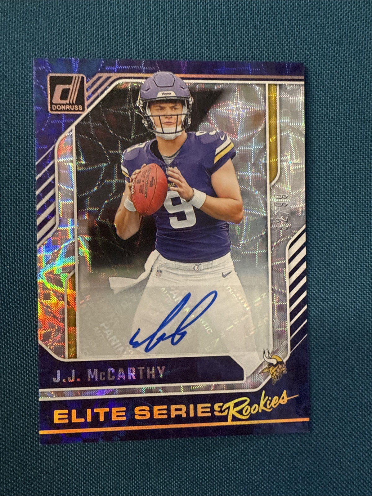 2024 Panini Donruss J.J. McCARTHY The Elite Series Rookies Auto RC /99- Vikings