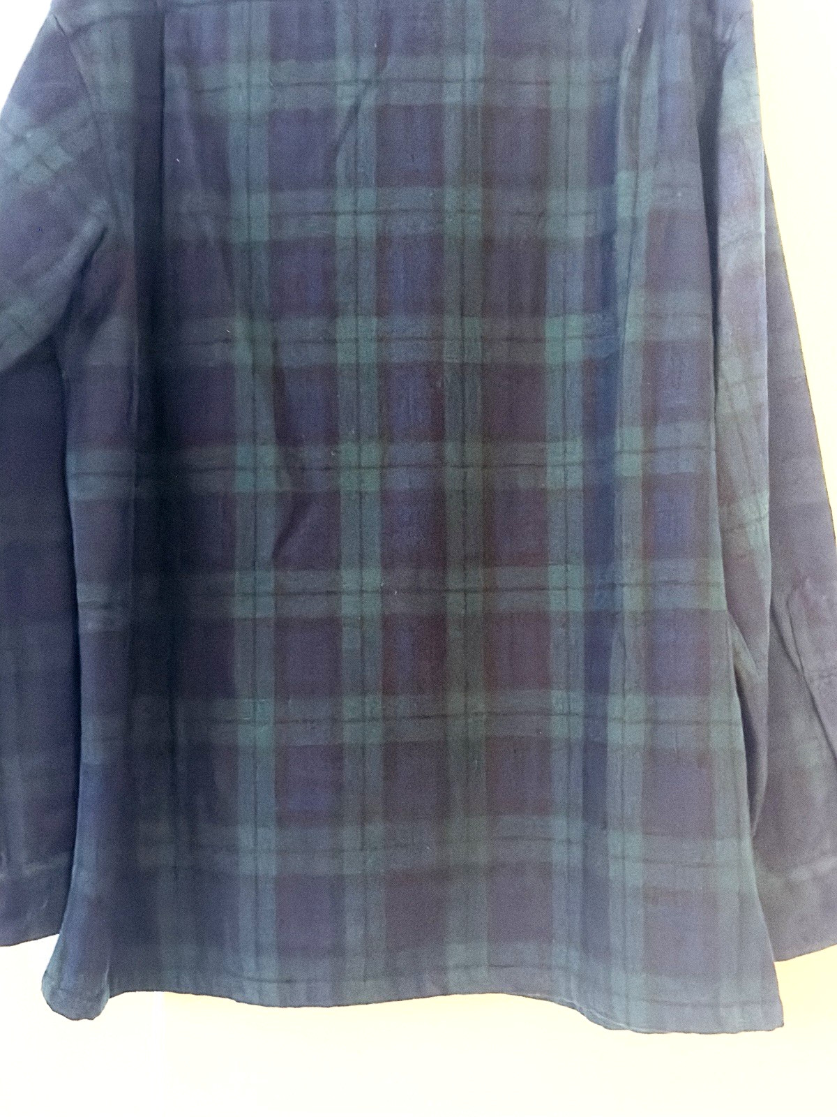 Pendleton Virgin Wool Plaid Shirt Loop Collar Siz… - image 4