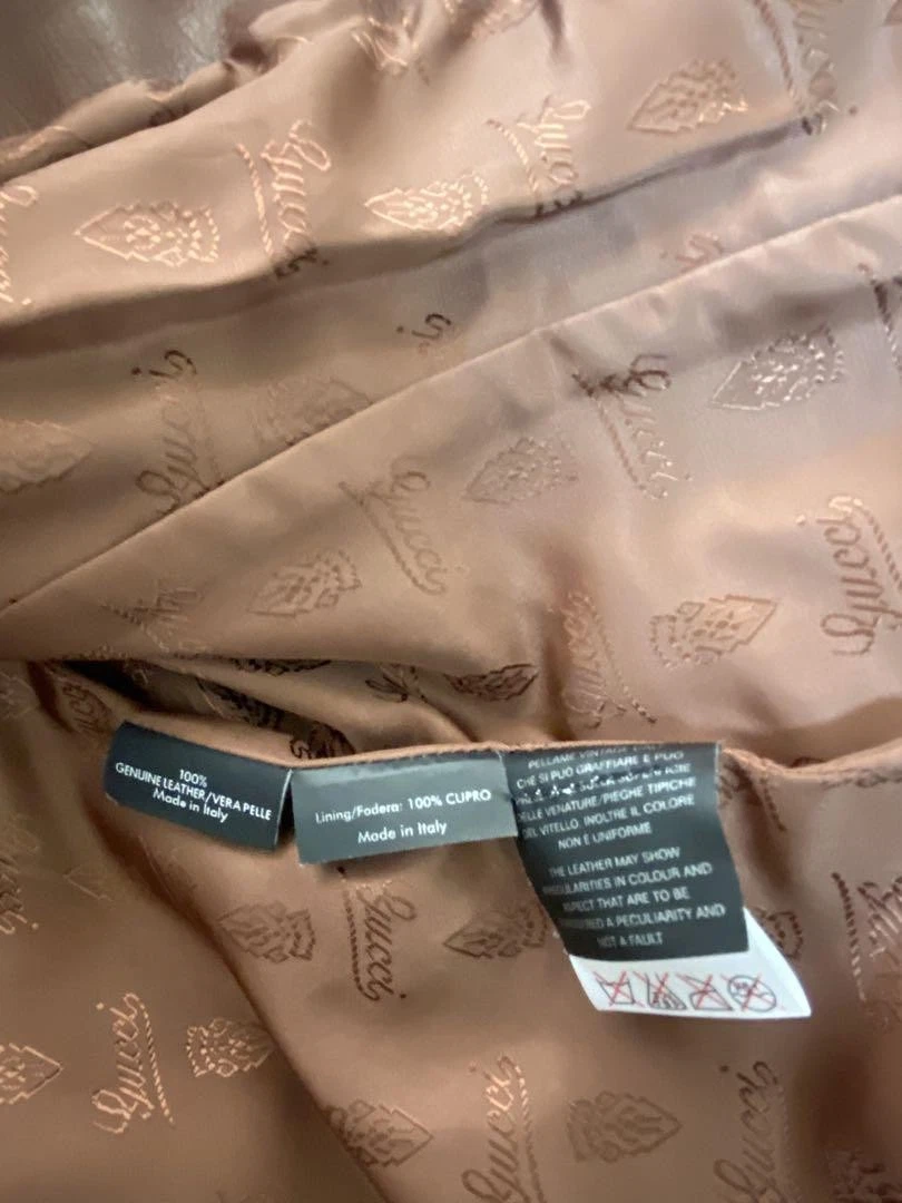 Gucci giacca di pelle donna