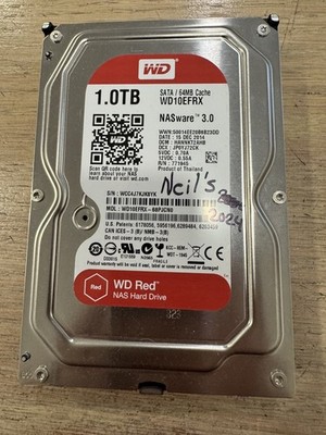 Western Digital Red 1TB WD10EFRX NASware 3.0 64MB SATA 6Gb/s 3.5 inch Hard Drive