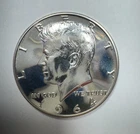1964 Proof Kennedy BU Half Dollar 90% Silver from a Proof Set Nice Coin!!!