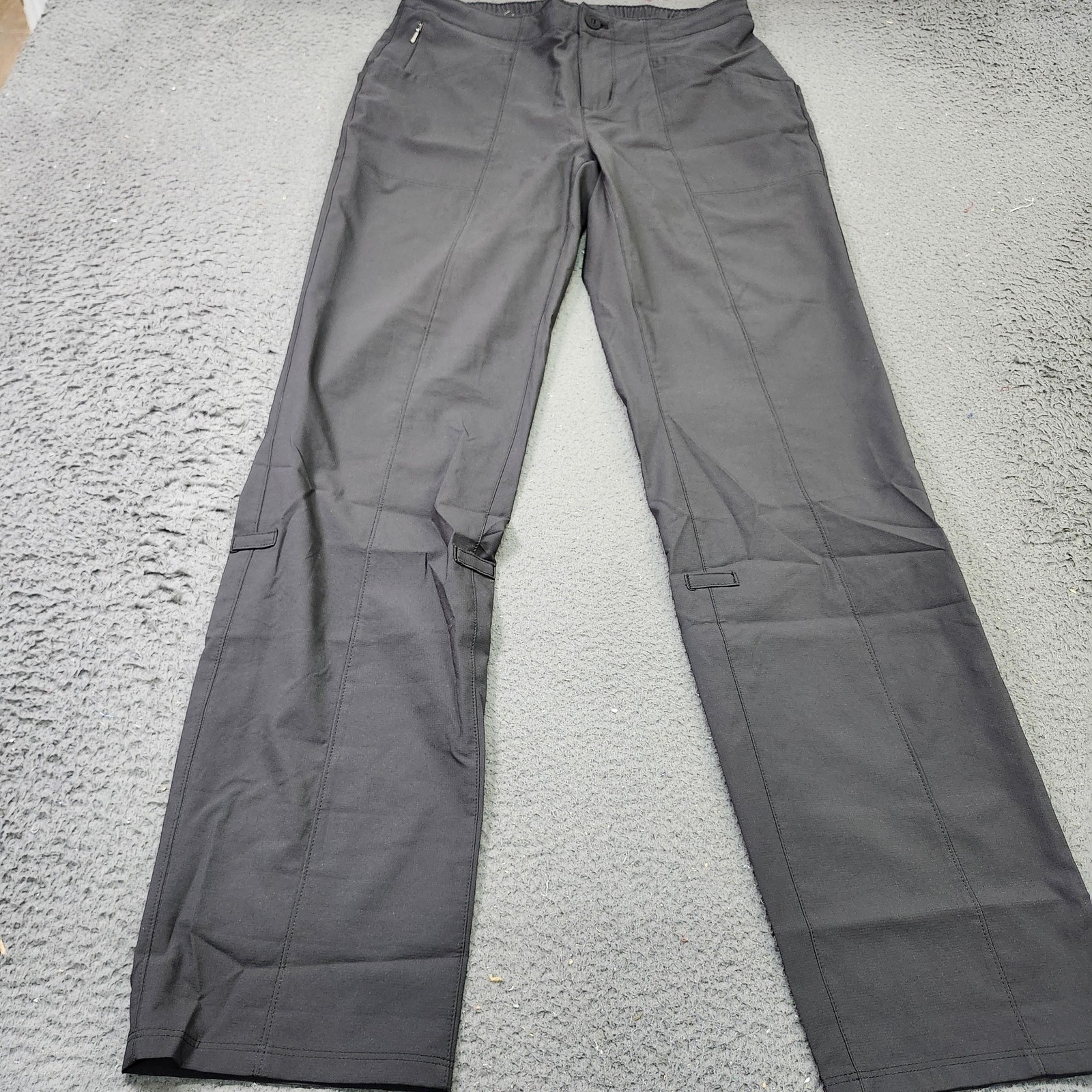 Patagonia Pants Womens 6 Gray Straight Leg Elastic Waist Hiking Travel Outdoor