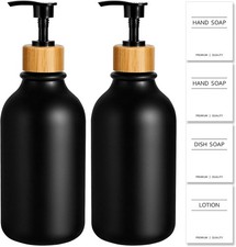 Hand Soap Dispenser Bathroom, Black Dish Soap Dispenser for Kitchen, 17 Fl Oz Pl