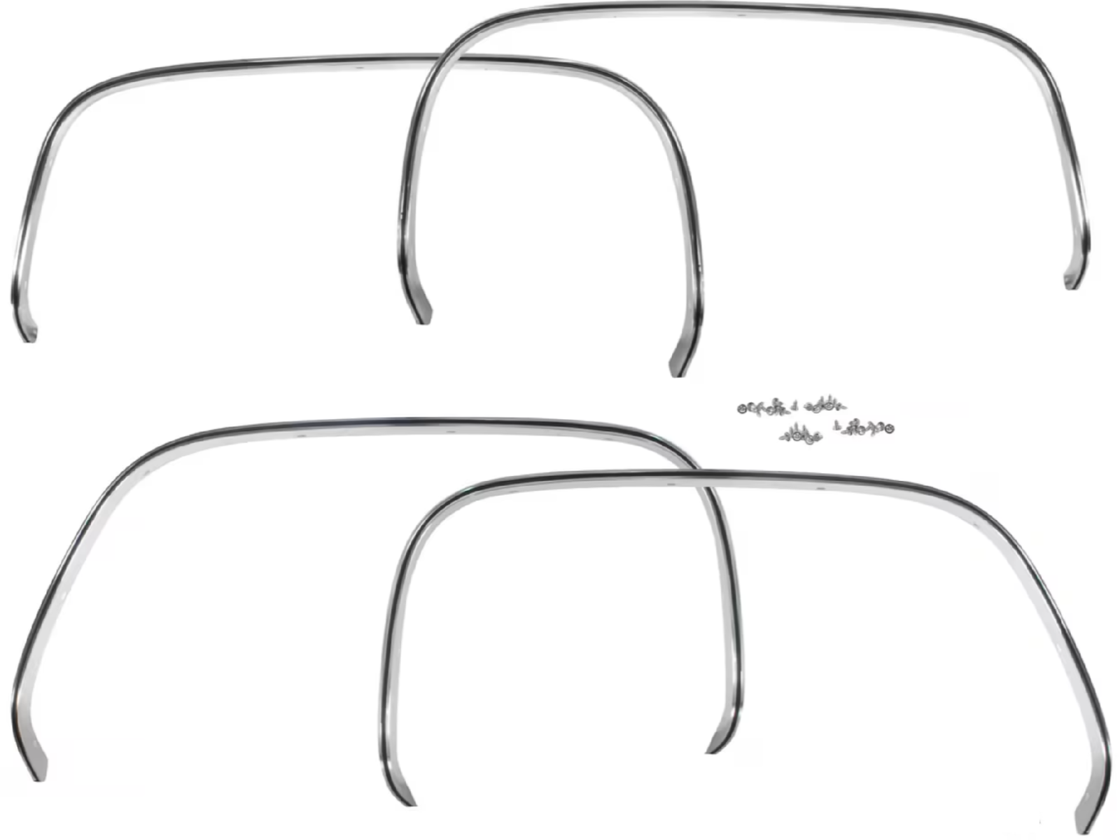 81-87 Chevy/GMC Truck Aluminum Front & Rear Fender Wheel Opening Trim ...