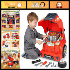 Interactive Truck Engine Toy - Removable Parts, Lights  Sounds, Ages 3-5, Fun f
