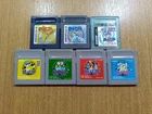 Pokemon Gameboy 7 set Red Green blue Yellow Silver Gold Crystal  Authentic