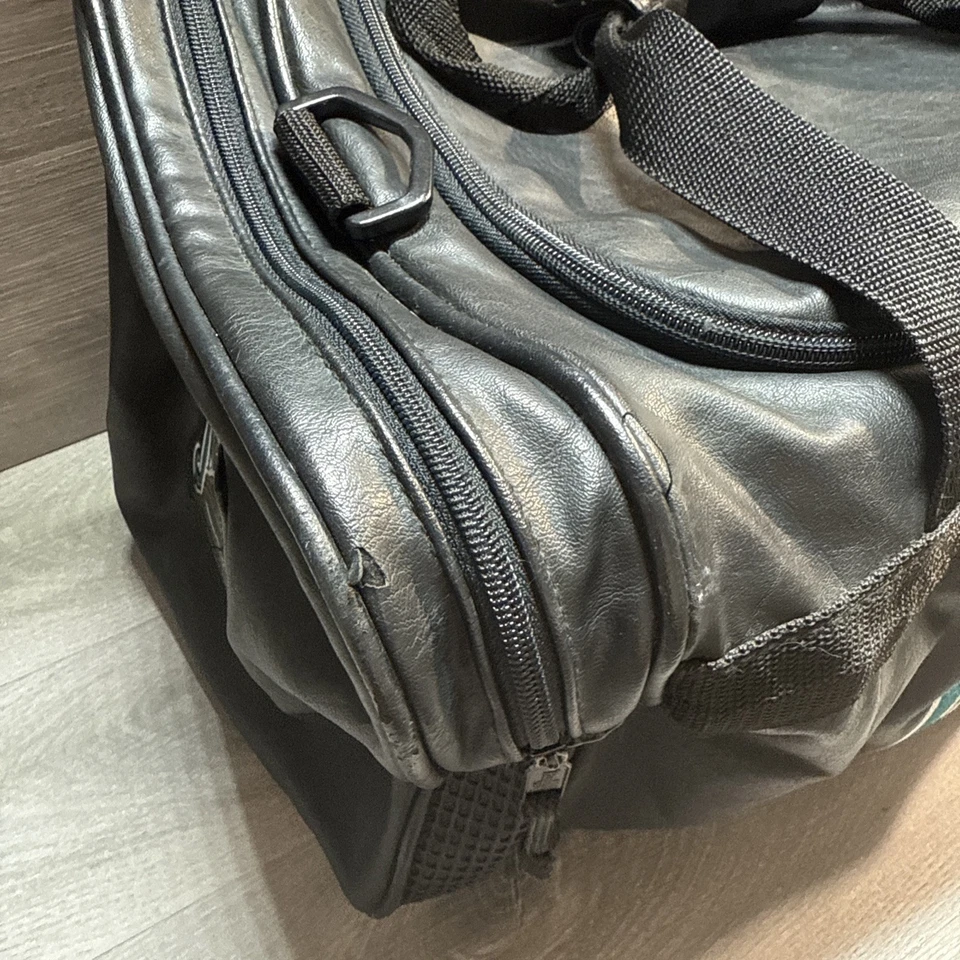 "Bolso de Lona de Colección Jacksonville Jaguars Logo Prohibido Cuero 18"" NFL RARO 1993" Foto 3 de 4