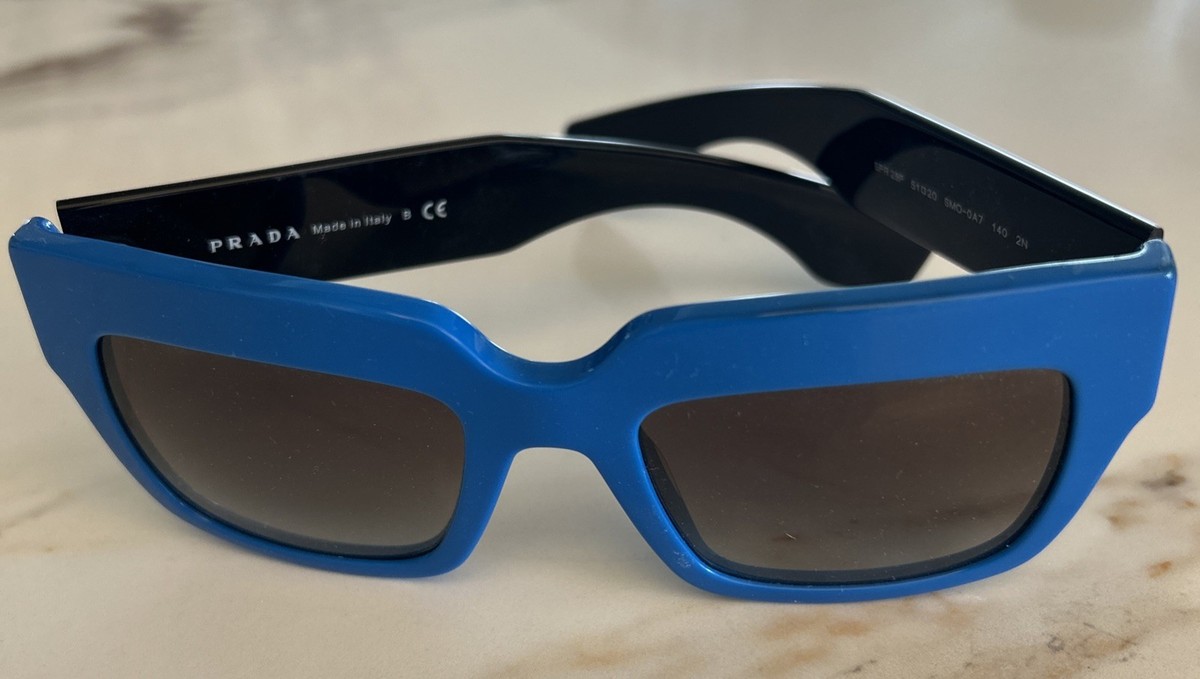 PRADA SPR28P Blue & Black Polarized Sunglasses. Authentic. | eBay