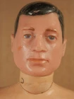 Vintage 1964 Painted Black Hair Gi Joe Figure Patent Pending Circle R Scar USA