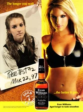 EVAN WILLIAMS WHISKEY AD #7 RARE 2004 "THE LONGER YOU WAIT, THE BETTER IT GETS"