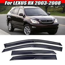 For LEXUS RX330 350 400h 2003-2008 Vent Deflectors Wind Rain Guards Window Visor
