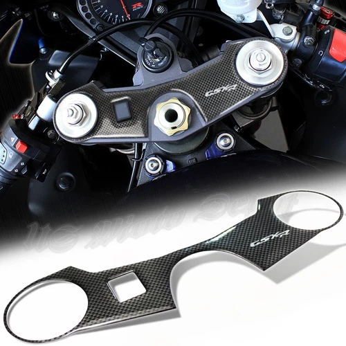 Handle Yoke Cover Gel Protector Sticker 05-08 Suzuki GSXR 1000 Carbon Fiber Look - Foto 3 di 6