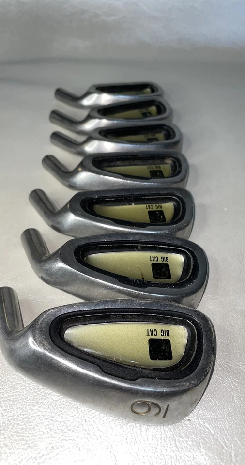 Big Cat Iron Golf Set RH 3-9 Stainless Steel Shafts Regular Flex Men HEADS ONLY - Image 2 of 4