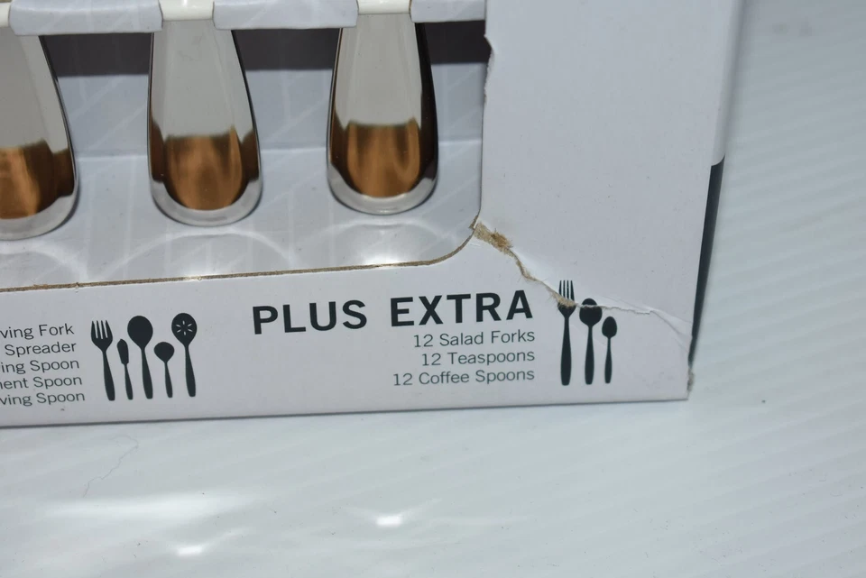 Juego de cubiertos Mikasa Bravo 101 piezas acero inoxidable 18/10 servicio para 12 anfitrionas Foto 4 de 4