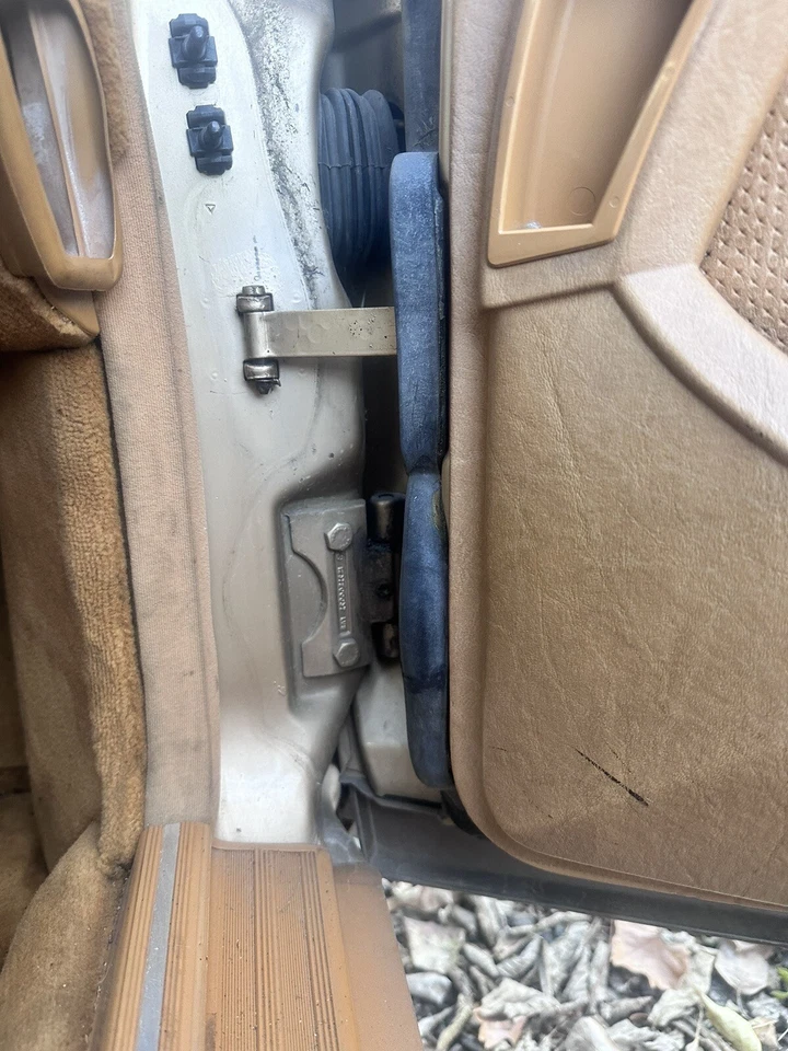 86-91 Mercedes W126 420SEL Front Passenger Door Assembly Beige Good 👍 OEM Foto 3 de 4