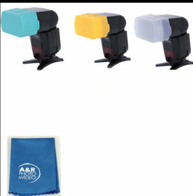 Bounce Flash Diffuser f Godox V860C TT685 TT600S TT600 V860 II White Blue Yellow