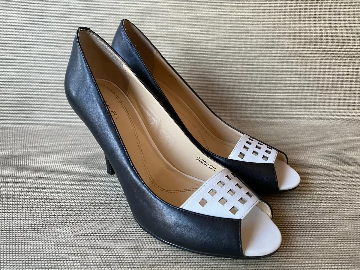 Tahari peep toe pumps clearance