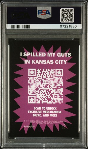 2024 Geffen Olivia Rodrigo GUTS World Tour Trading Card Kansas City PSA 9 MINT - Picture 2 of 2