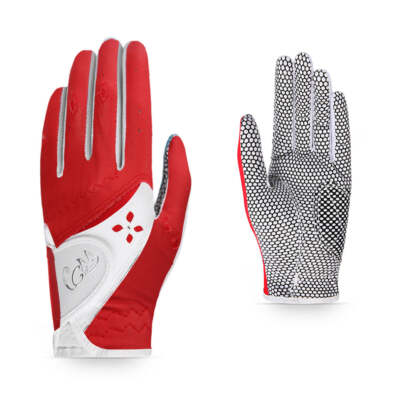 1 Pair Women's Golf Gloves Non-Slip Particles Breathable Sports Glove Golf Glove