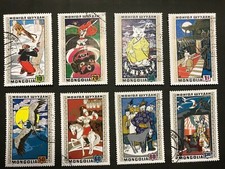Mongolia 1971, seria znaczków Folk Tales, Scott 635-642. CTO. Doskonały stan.