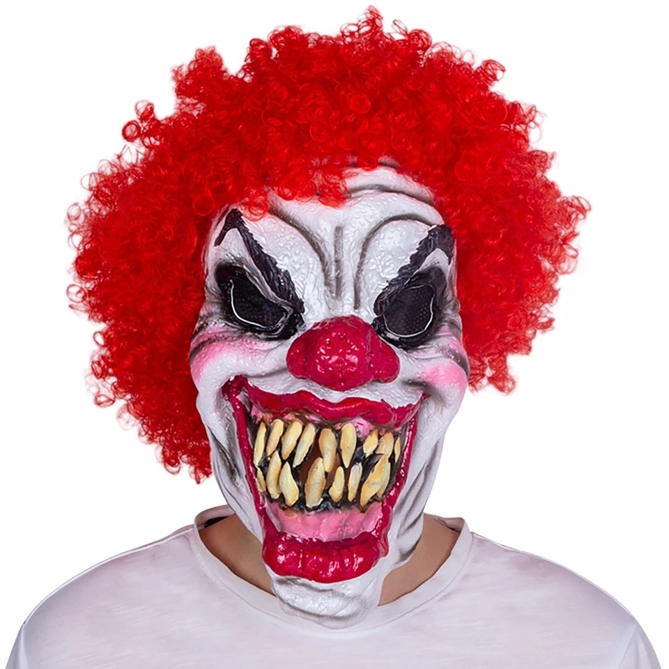 Horror Clown Maske als Partymaske für Halloween Karneval Fastnacht - Bild 1 von 1