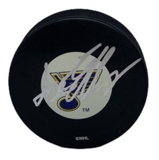Lars Eller Signed St. Louis Blues Puck 