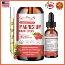 Magnesium Glycinate Liquid Drop High Potency Promotes Nerv Relief Sleep Support