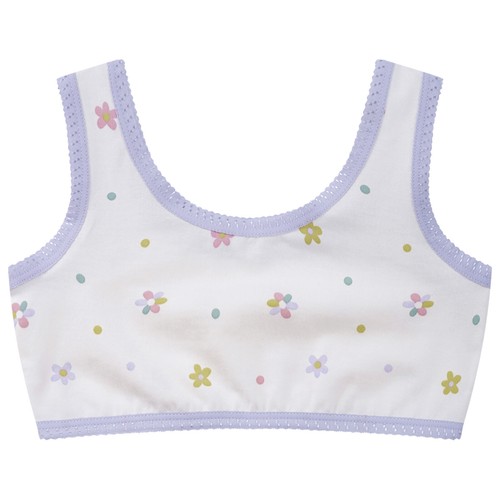Kids Girls Tank Vest Hip Hop Crop Tops Wide Straps Bra Casual Underwear Yoga - Picture 14 of 29