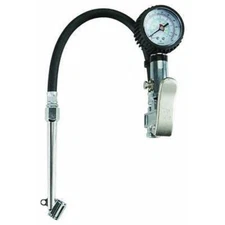 Dual Chuck Tire Inflator with Dial Gauge for Air Compressor Dually Semi Truck