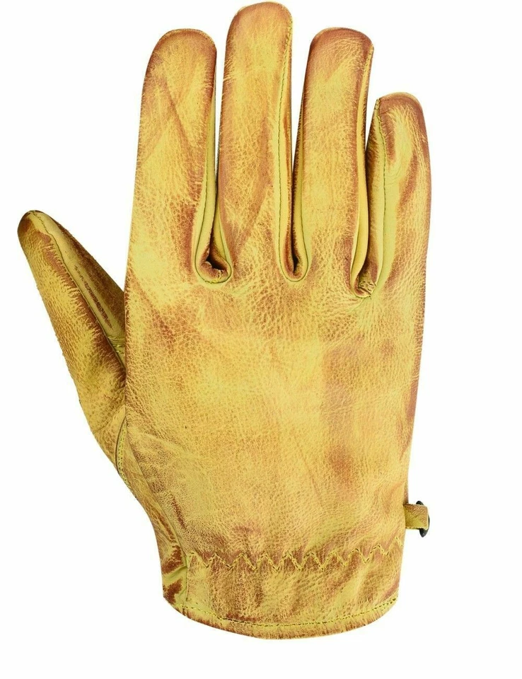 Motorrad-Chopper-Handschuhe, Biker-Lederhandschuhe für Herren Leder Handschuhe - Bild 2 von 3