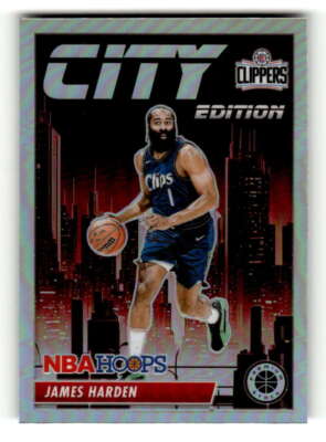 2023-24 Hoops Premium Stock City Edition Silver Prizm #20 James