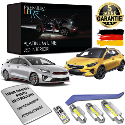 #ad KIA XCEED LED Innenraumbeleuchtung Set Premium Kit 7 SMD Weiß PROCEED CEED EUR 27.99