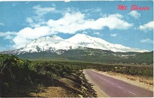 Northern California Mt. Shasta View From the Memorial Highway Vintage Postcard
