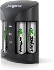 Recharge Pro Rechargeable AAA and AA Battery Charger with 4 Nimh Rechargeable AA