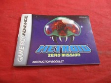 Metroid Zero Mission Nintendo Game Boy Advance Instruction Manual Booklet ONLY