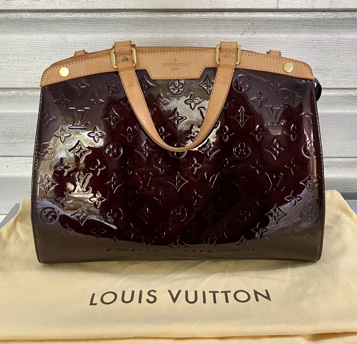 Louis Vuitton, Bags, Louis Vuitton Brea Vernis Maroon