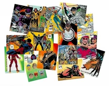  1987 Mutant Hall of Fame stickers - SINGLES Comic Images Heroic Origins