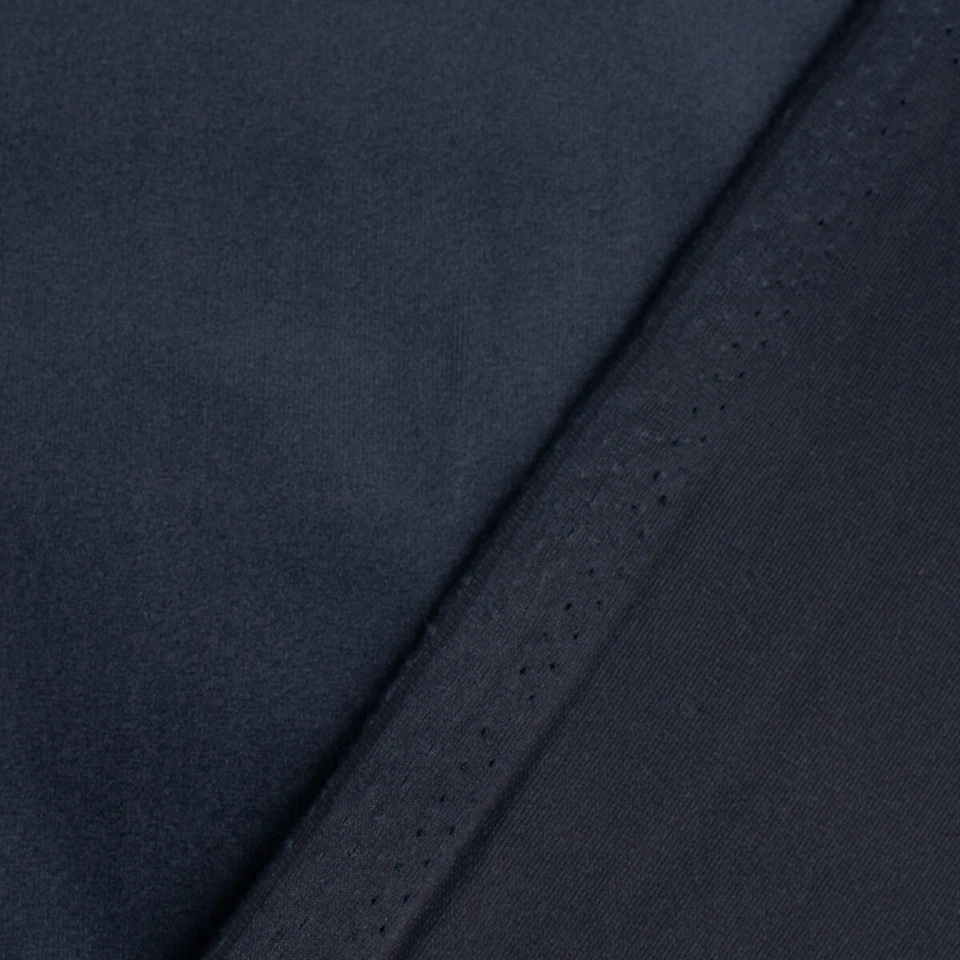 Samtstoff Dekostoff Velvet Samt einfarbig navy blau 1,4m - Bild 4 von 4