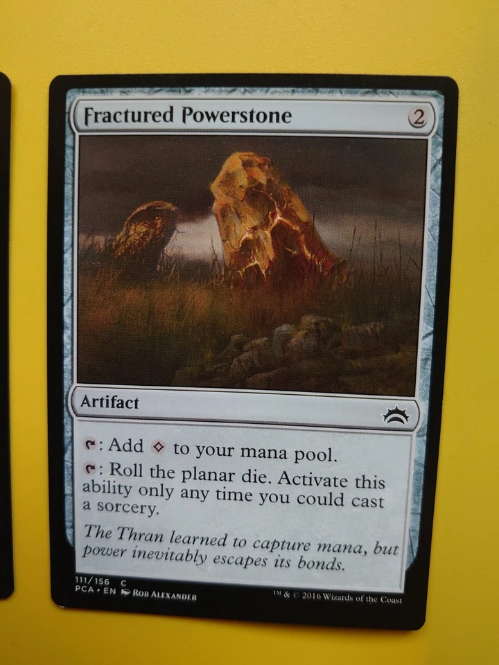 MTG Card.  Fractured Powerstone x2  Artifact Card as pictured Planechase - Image 3 of 3