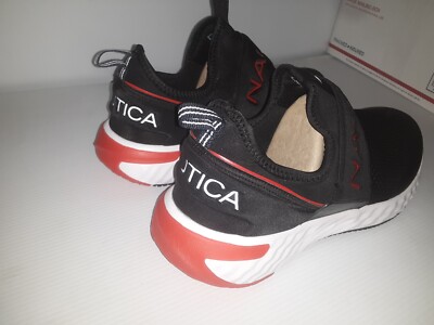 Nautica Men's size 11 Slip-On ZENTO Red Black CASUAL ATHLETIC