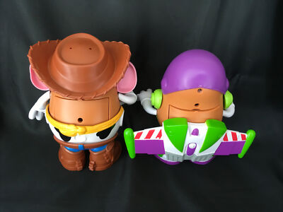 Mr Potato Head Toy Story Woody & Buzz Versions - Some Pieces